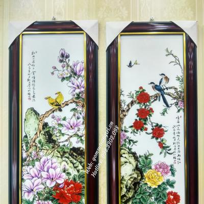 Bộ tranh sứ Tứ Quý - sản phẩm trang trí nhà cửa đẹp và độc đáo, mang nhiều ý nghĩa phong thủy may mắn